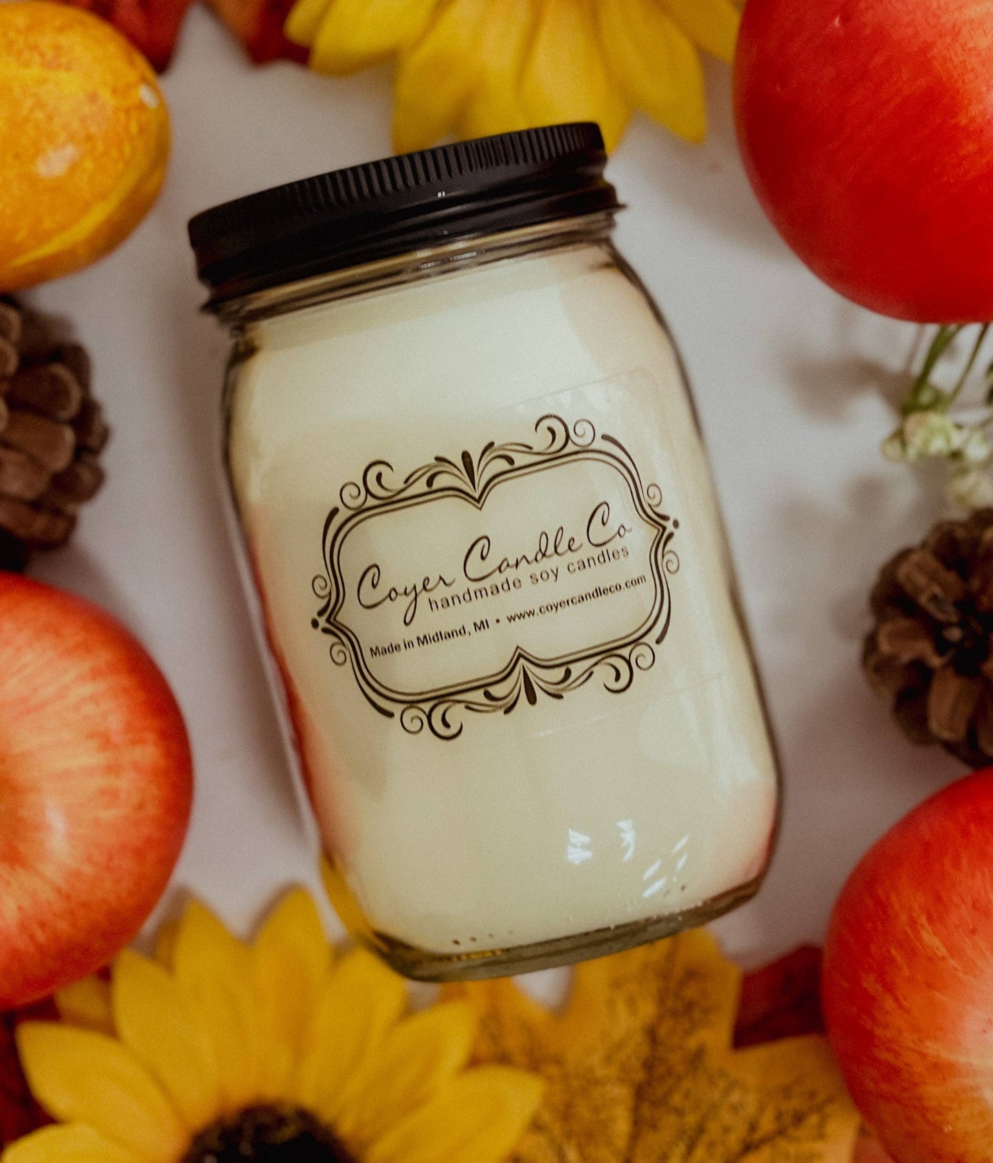 16 oz Pint Mason Jar Candles - Winter & Christmas Collection