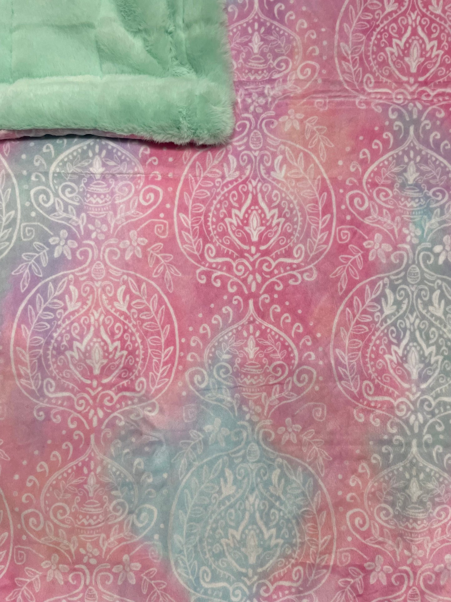 Cuddle- Pastel Watercolor print/ Mint Koala backing