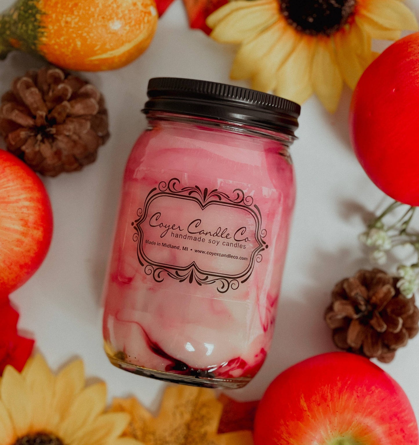 16 oz Pint Mason Jar Candles - Winter & Christmas Collection