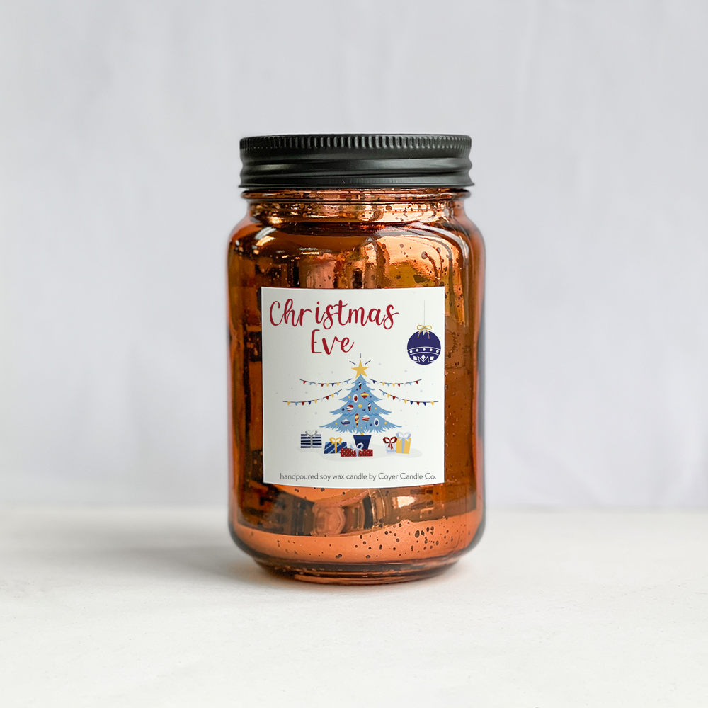16 oz Glimmery Speckled Pint Jar Candles - Winter Collection