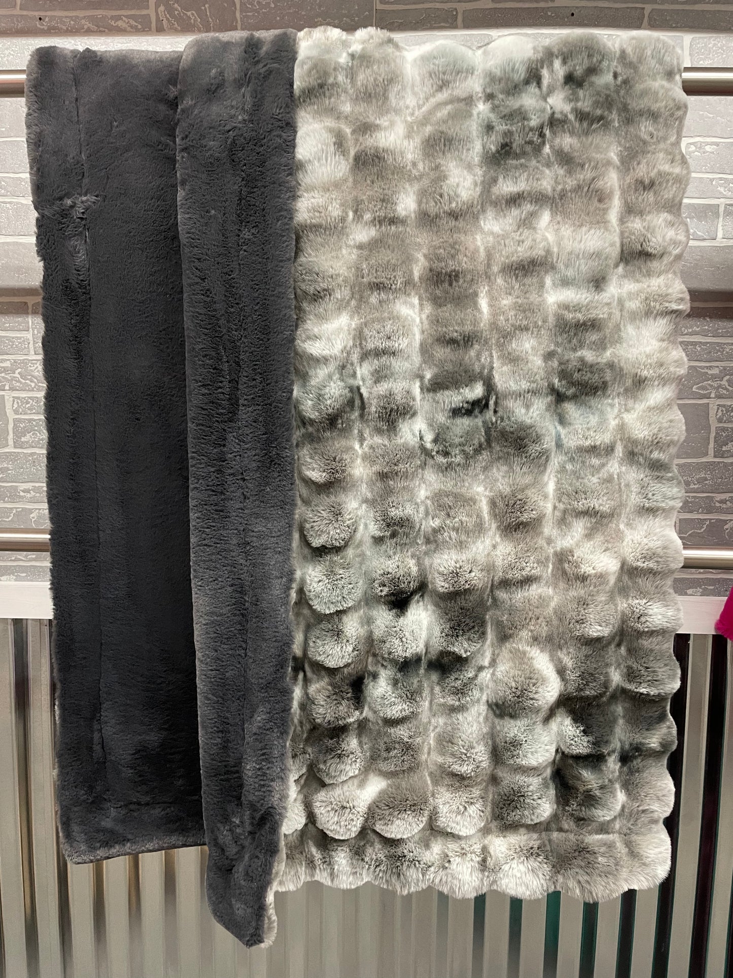 Taylor Lewis - Adult Silver PomPom with Slate Sydney backing