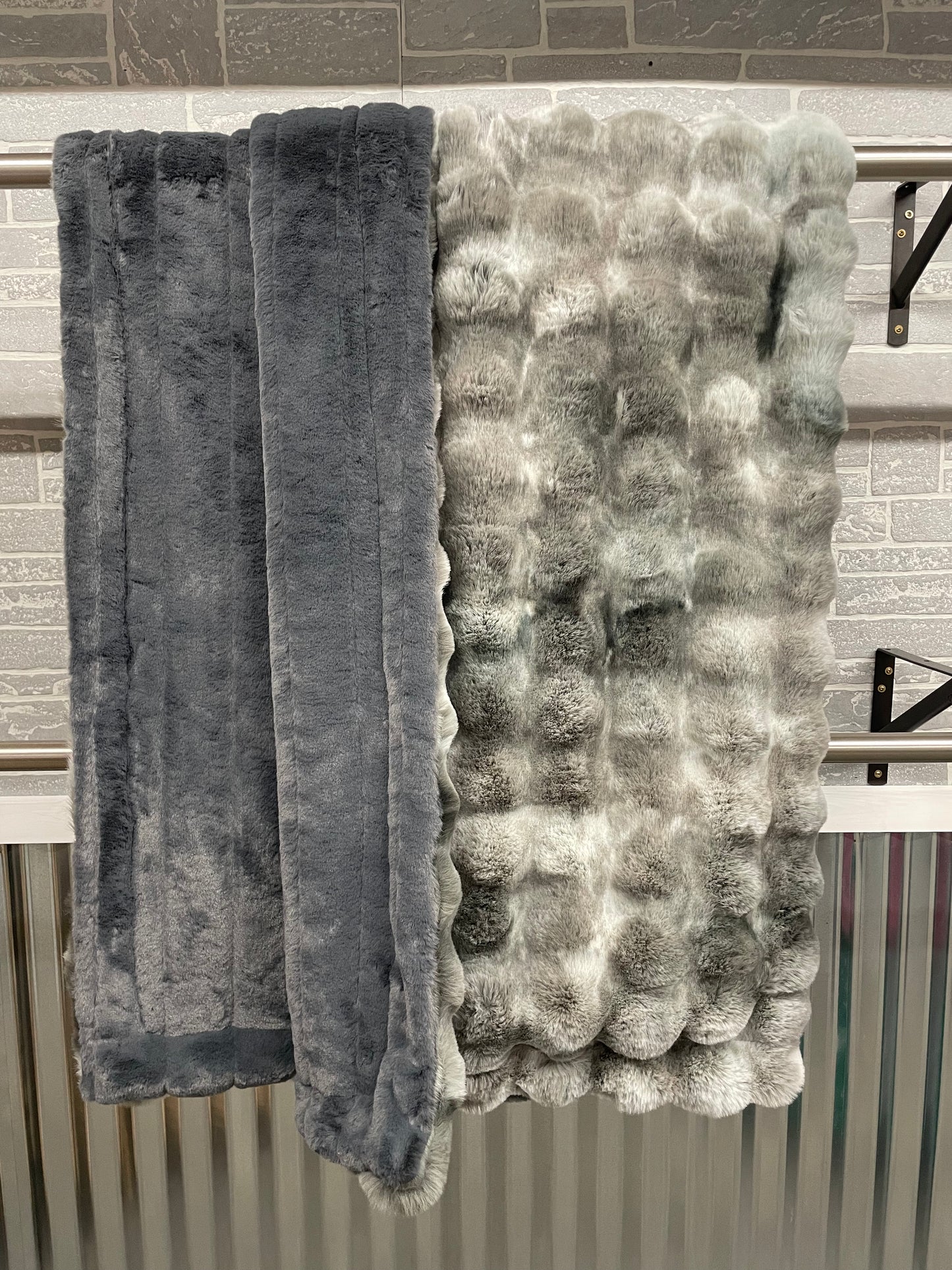 Taylor Lewis - Adult Silver PomPom with Slate Sydney backing