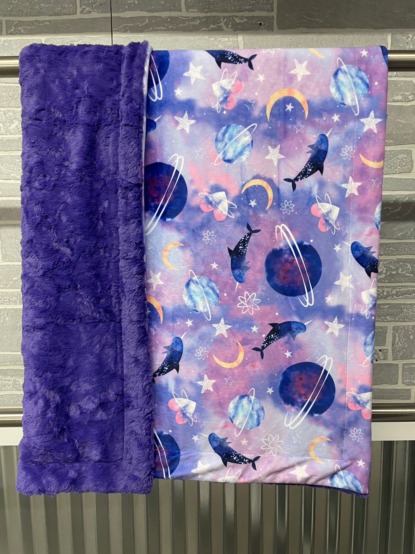 Nina Fiorucci- Child Throw Narwhals/ Viola Marble