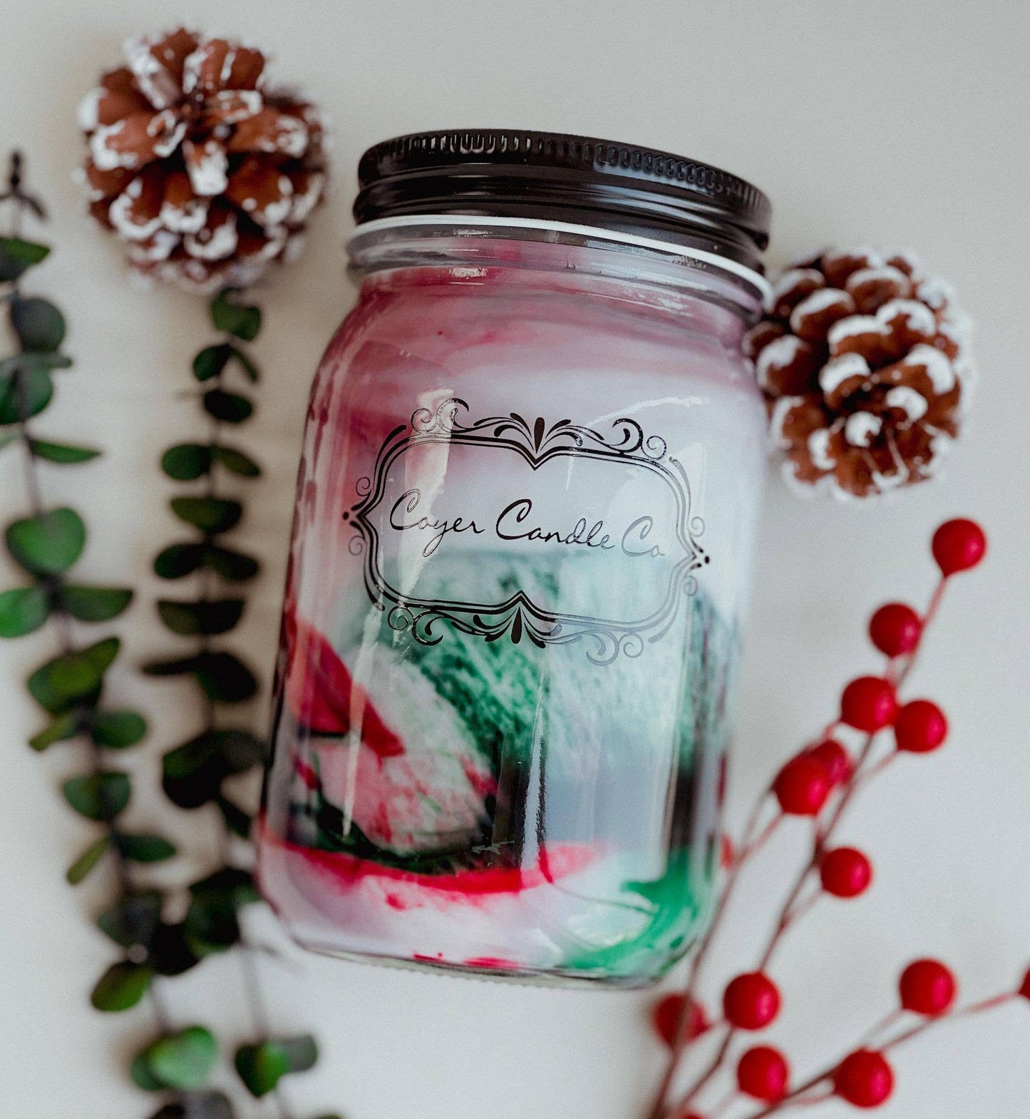16 oz Pint Mason Jar Candles - Winter & Christmas Collection