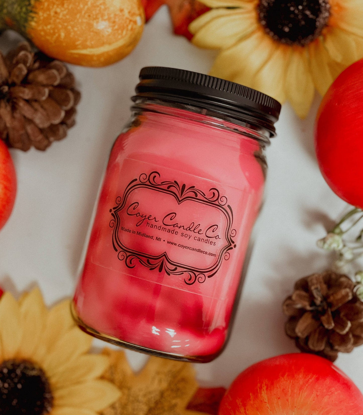 16 oz Pint Mason Jar Candles - Winter & Christmas Collection