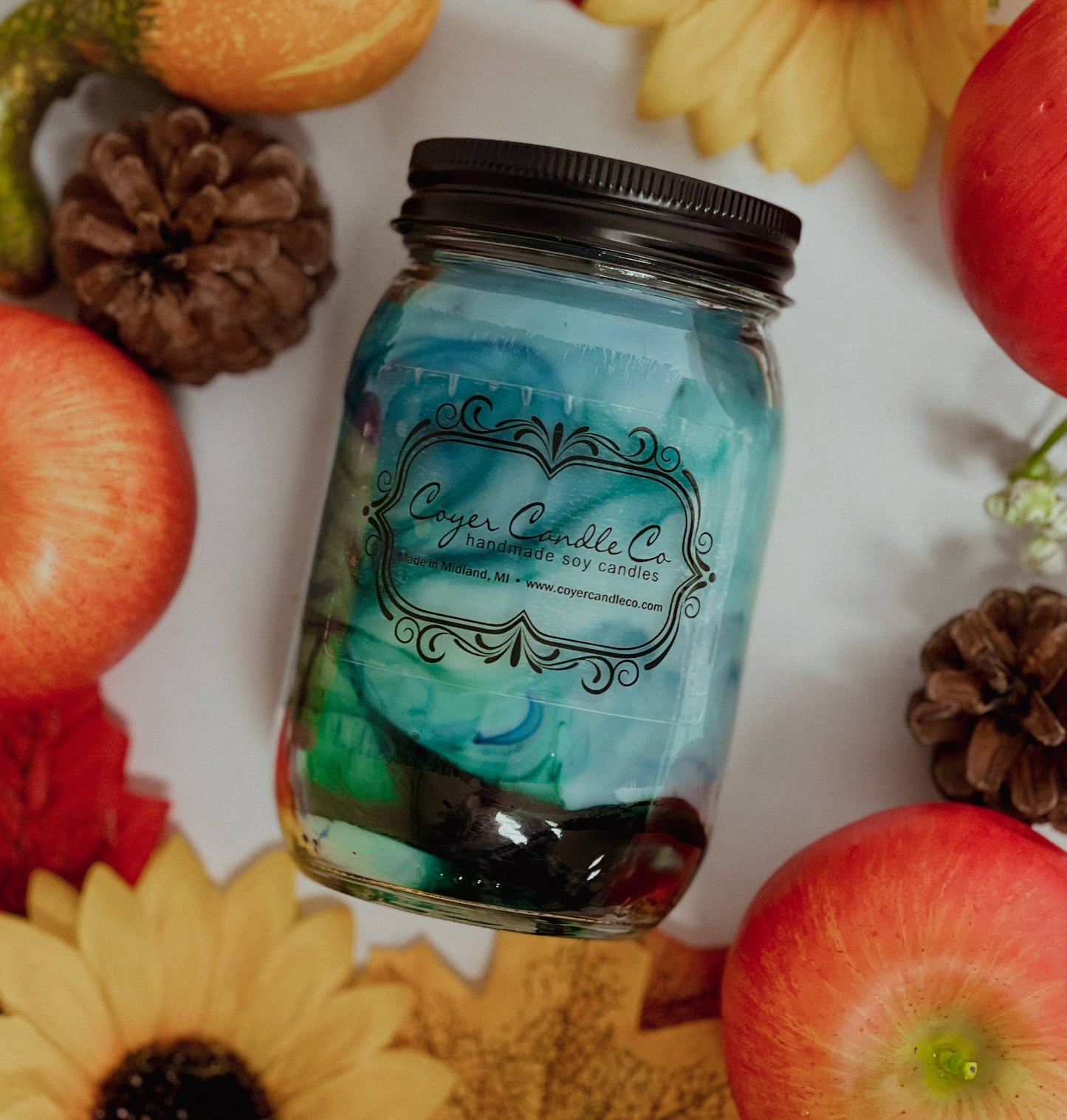 16 oz Pint Mason Jar Candles - Winter & Christmas Collection
