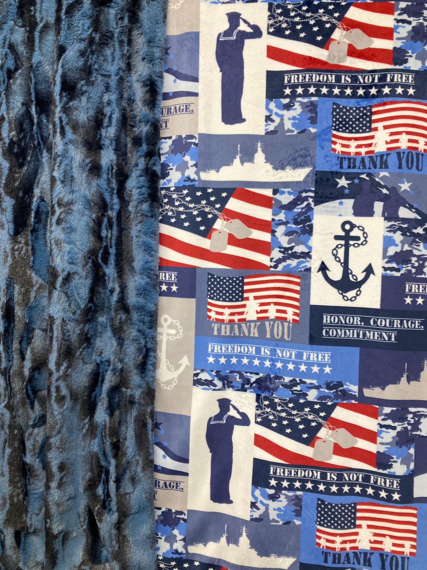 US Navy Print with Chambray Jupiter