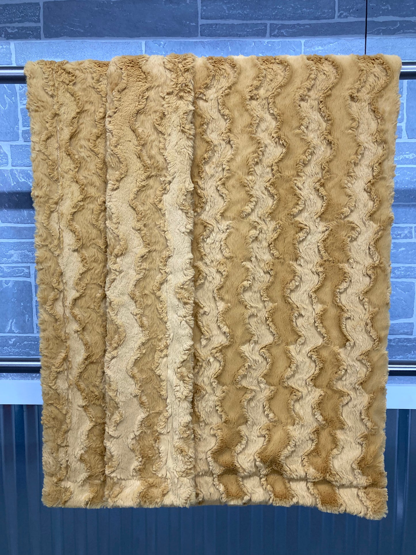 Golden Glacier Minky Blanket
