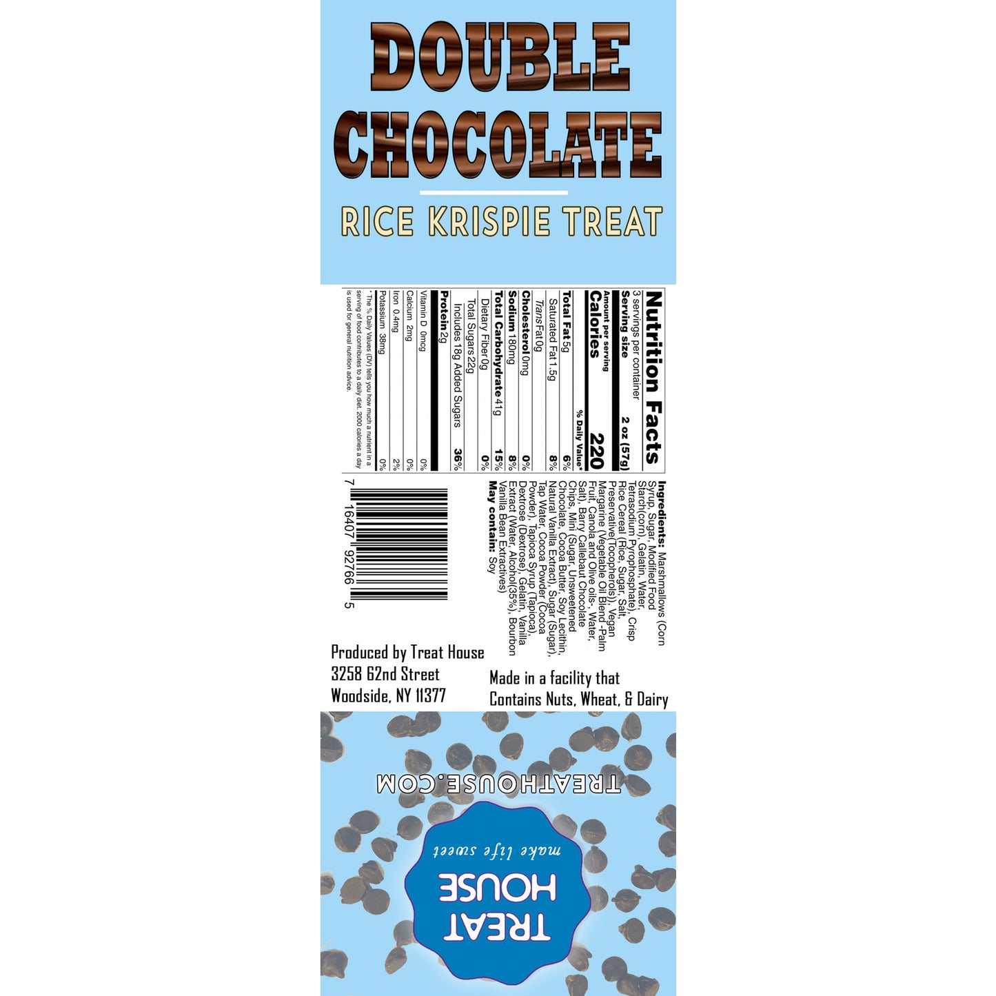 Jumbo Double Chocolate Rice Krispie Treat
