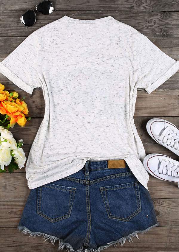 Mama Bear Floral V-Neck T-Shirt