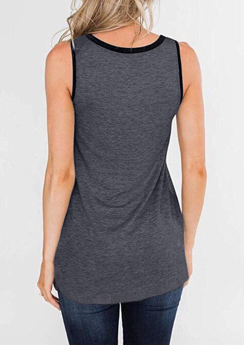 Leopard Printed Splicing Tank