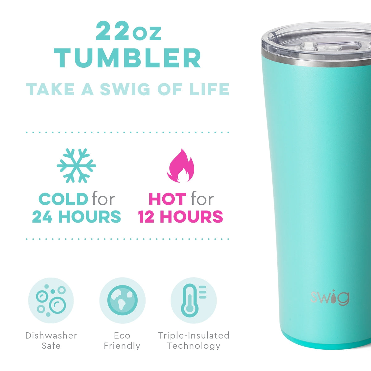 Matte Aqua Tumbler (22oz)