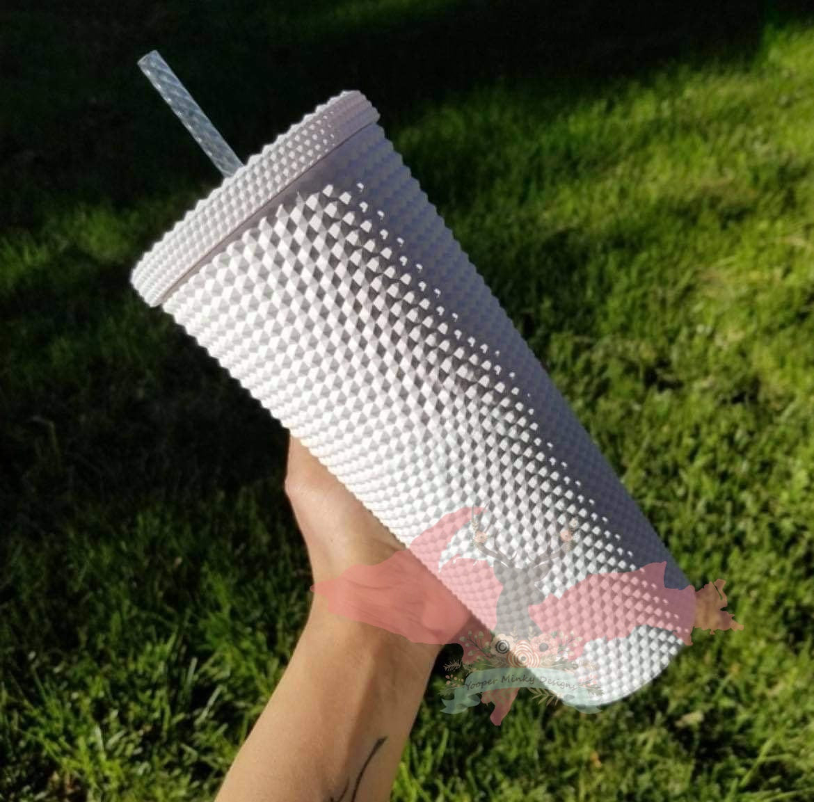 Studded Tumbler - Ivory Matte