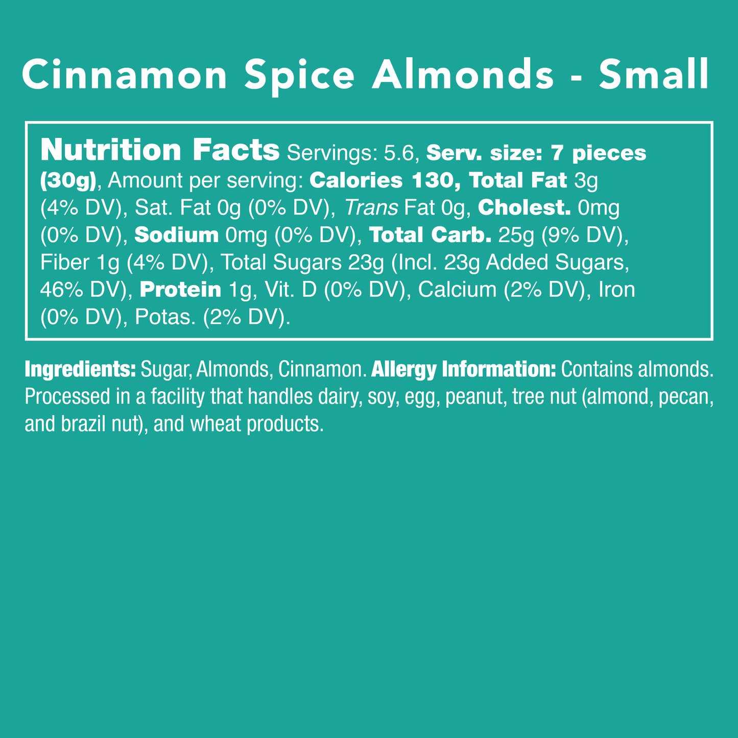 Cinnamon Spice Almonds *AUTUMN COLLECTION*