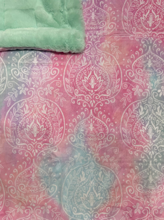 Cuddle- Pastel Watercolor print/ Mint Koala backing