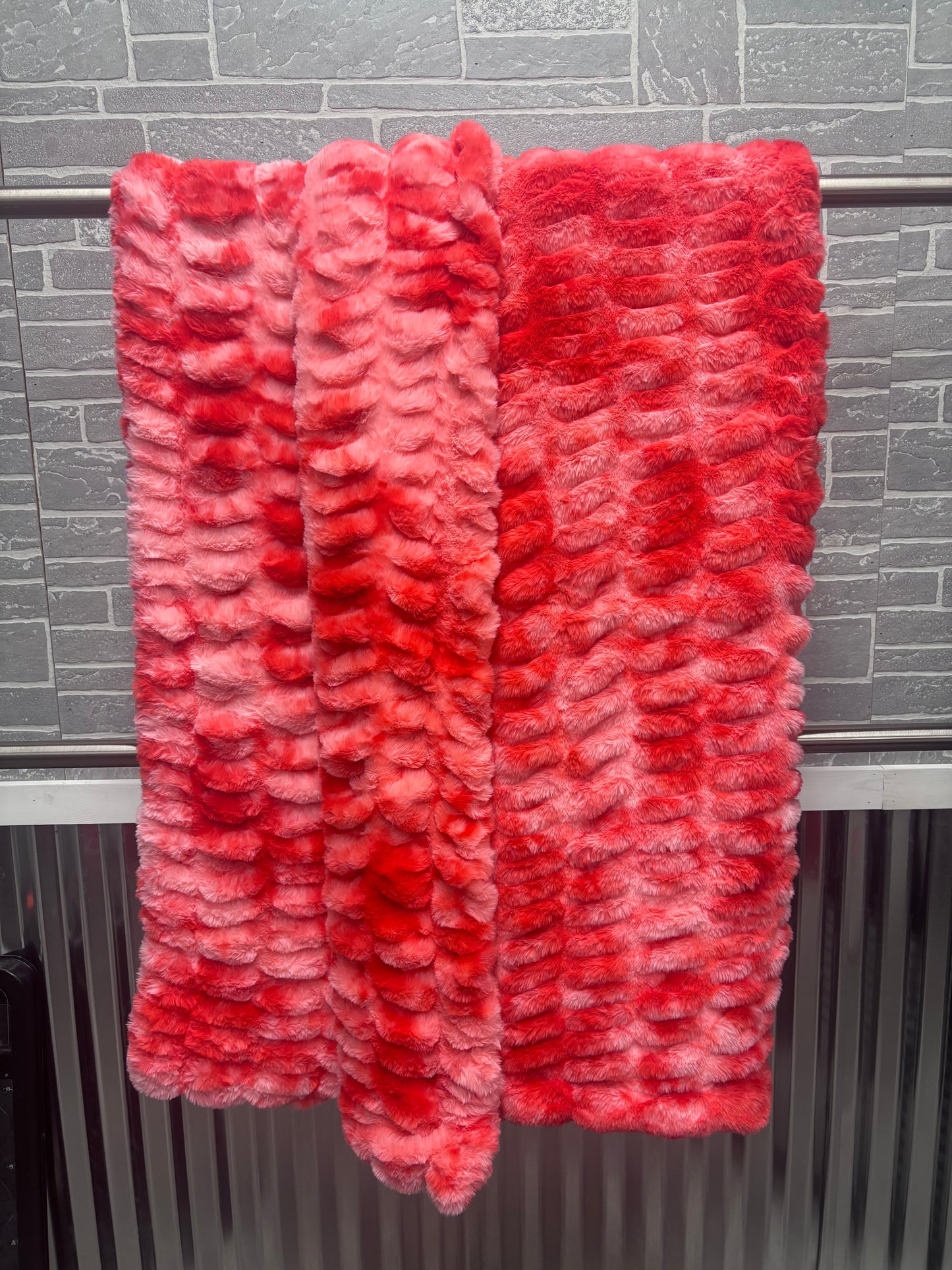 Oversized Adult Throw Red Dreamy Bunny Sharpei luxe