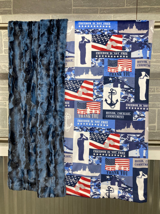 US Navy Print with Chambray Jupiter