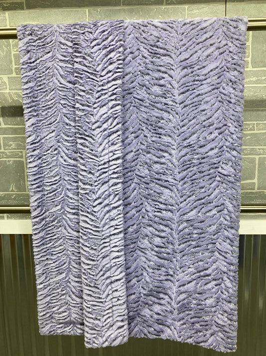 Iris Frosted Zebra Blanket