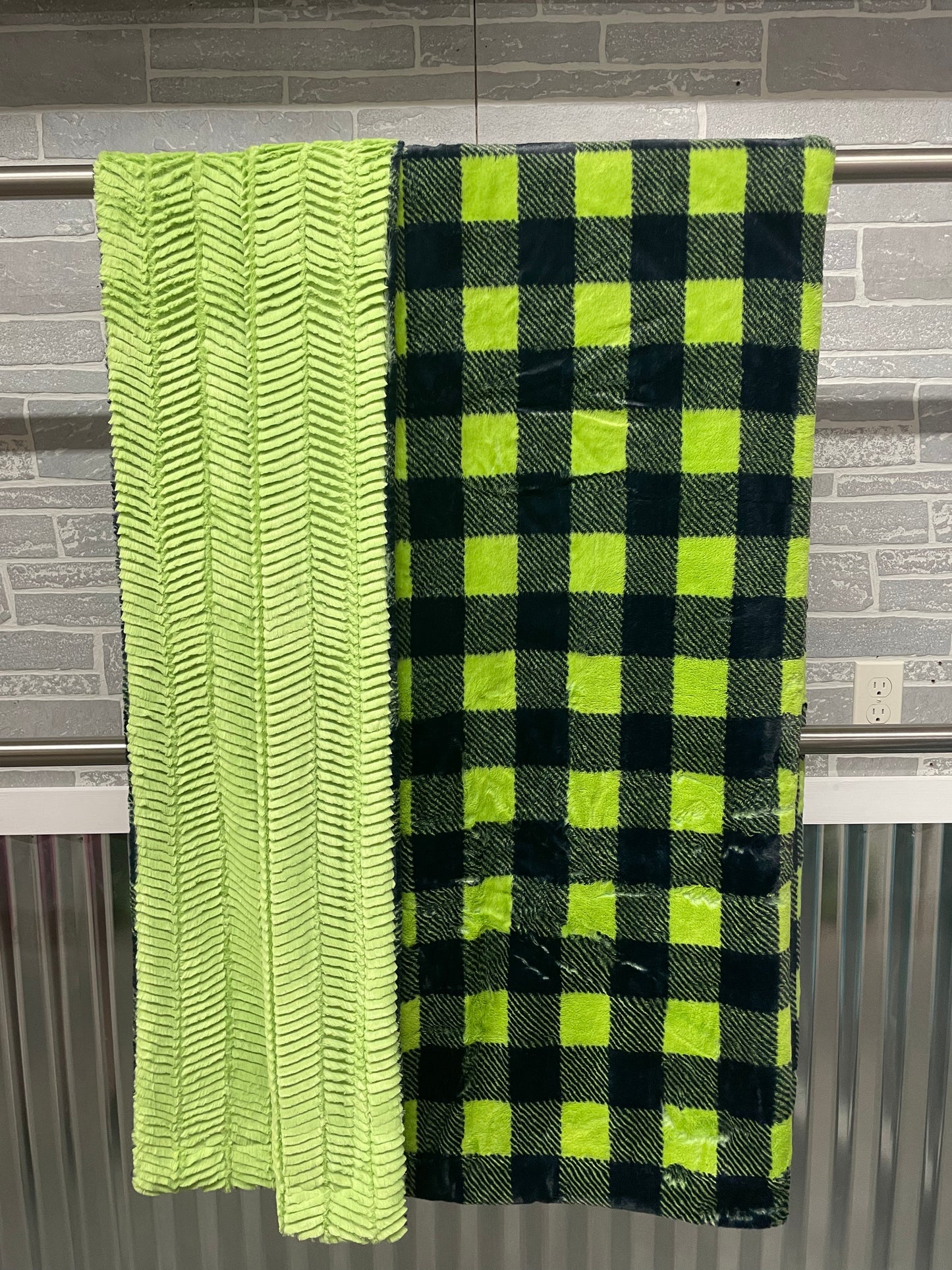 Lime Ziggy with Lime Buffalo Check