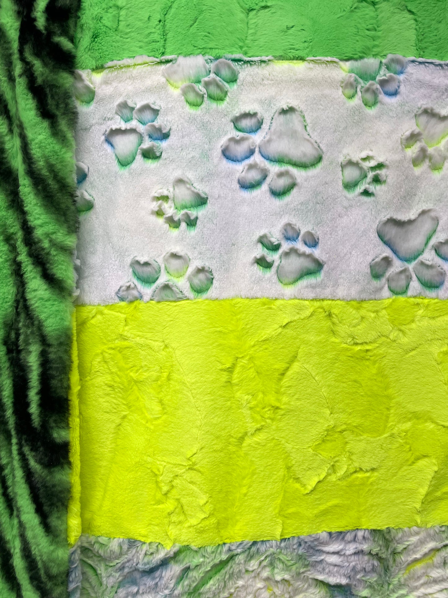 Parakeet Prism Paws Strip Blanket