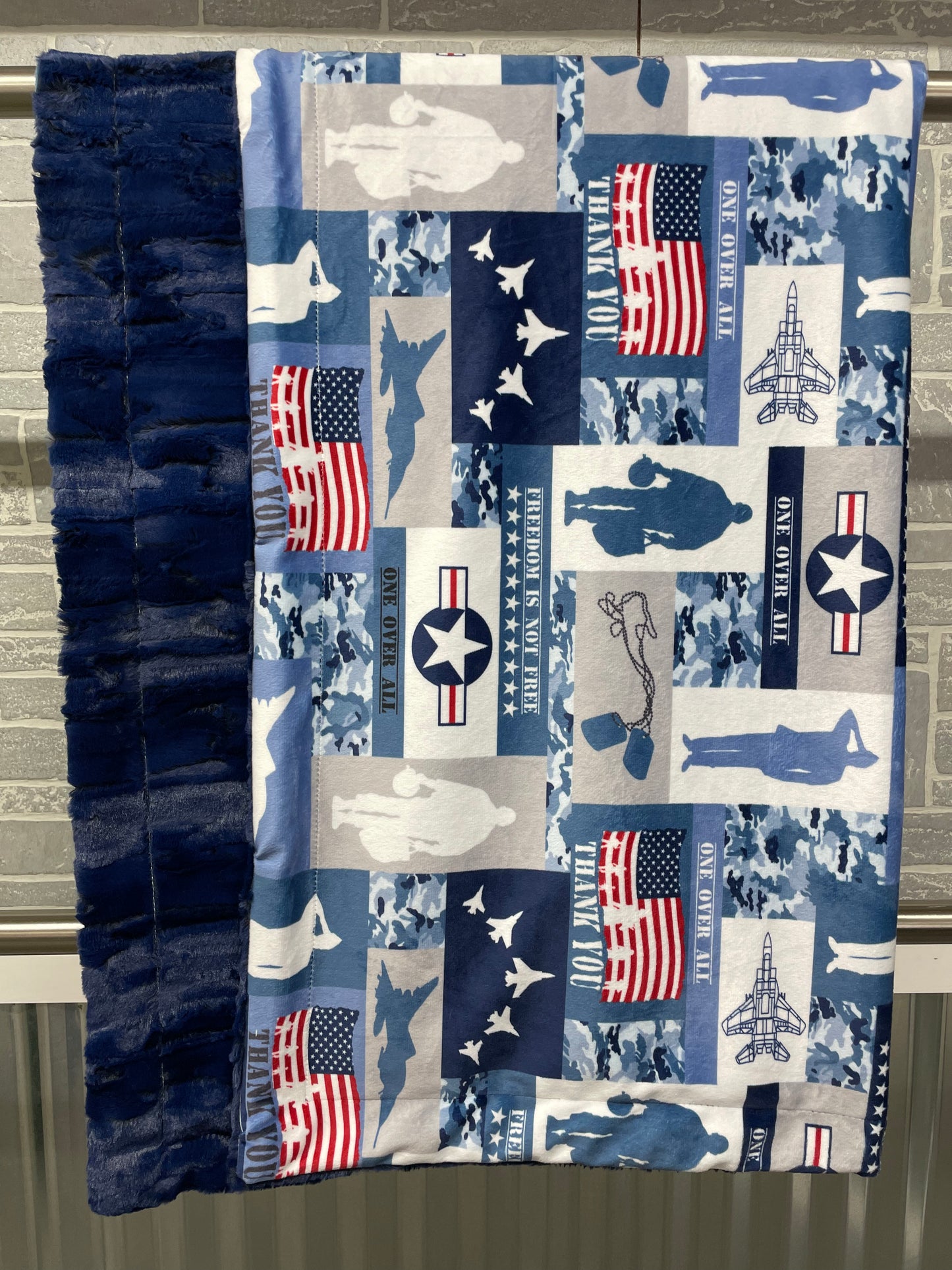 US Air Force Blanket with Midnight Forest Fox