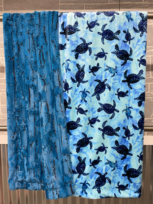Blue Sea Turtles with Bluebird Forest Fox