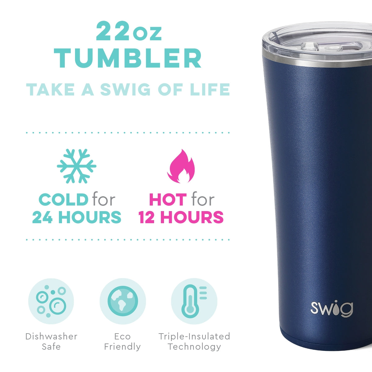 Matte Navy Tumbler (22oz)
