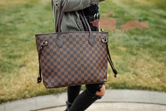 Taylor Tote - Dark Brown Check